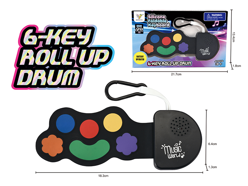 Mini Multicolor Silicone Drum