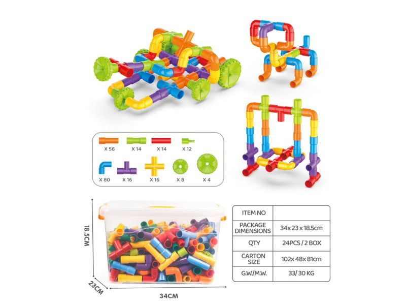 DIY Pipe Building Blocks220PCS