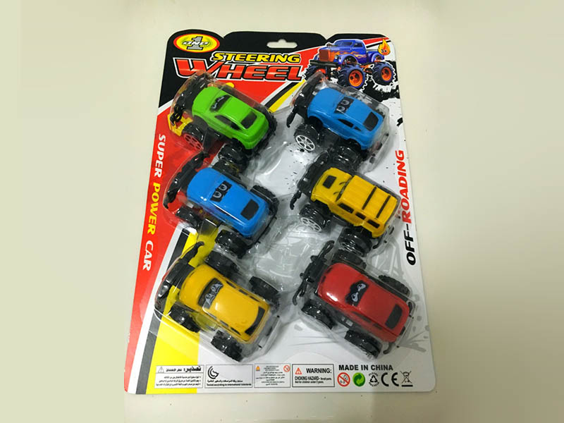 Pull Back Off-Road Vehicles 6pcs
