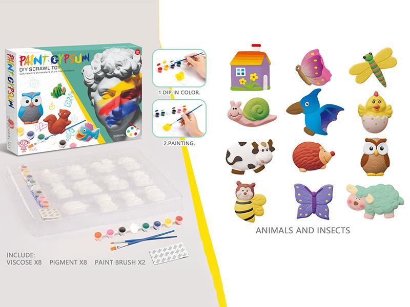 Gypsum DIY Coloring(Animals And Insects)