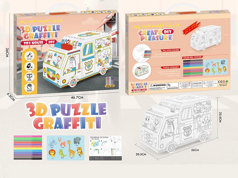 DIY Coloured Drawing Car