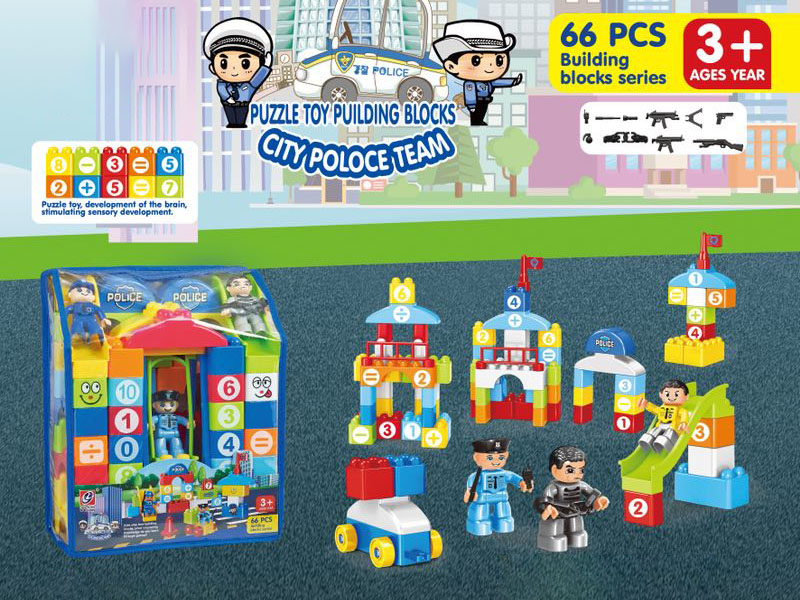 Police Building Blocks 66pcs