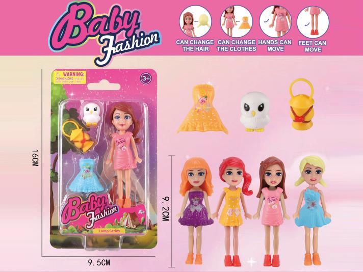 3.5-Inch Dress-Up Doll Camping Set