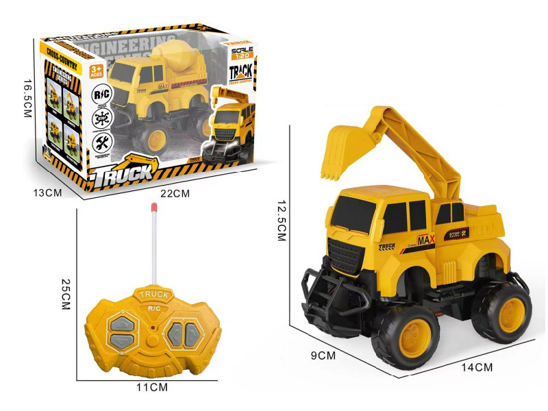 1:20 4-Channel Remote Control Excavator With Headlight