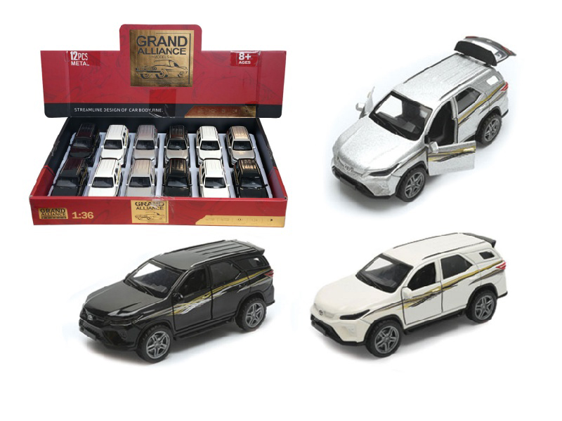 1:36 Huili Alloy Car Model - Toyota Land Cruiser (3-Color Mixed Outfit)