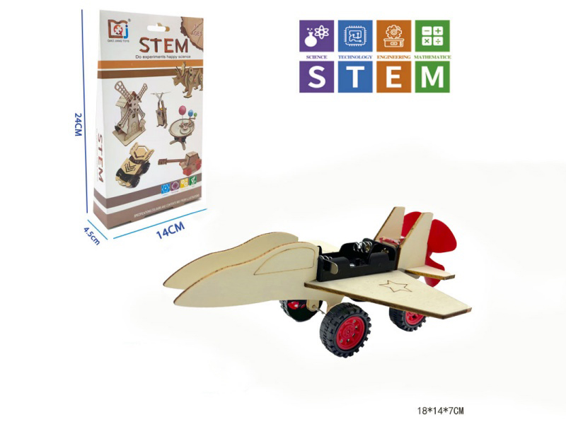 DIY Wooden Wind Power Fighter Aircraft