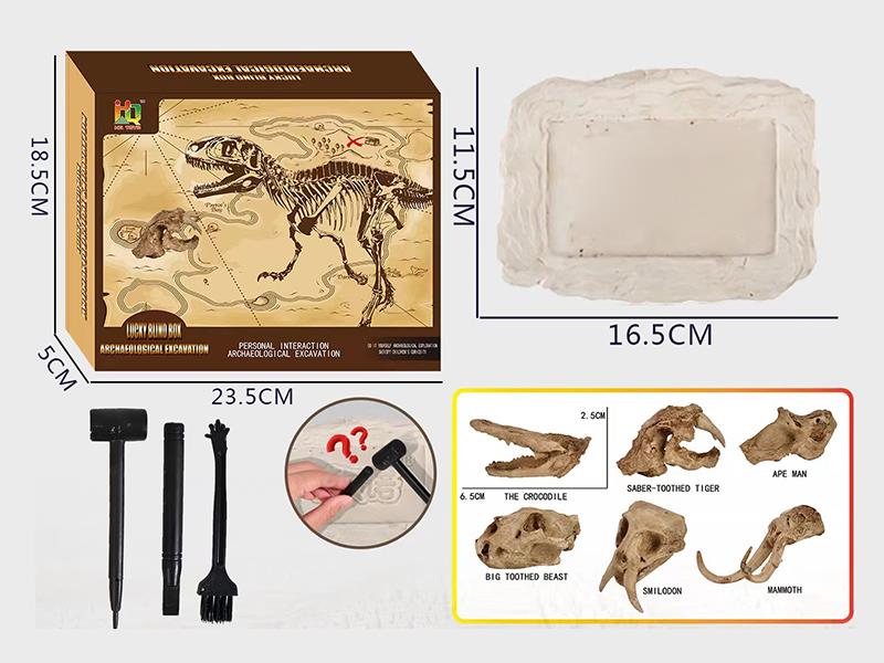 Dinosaur Beast Bone Archaeological Expedition Mining Kit