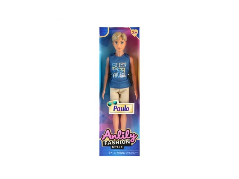 11.5-Inch Solid Male Doll (Brown Skin Color)