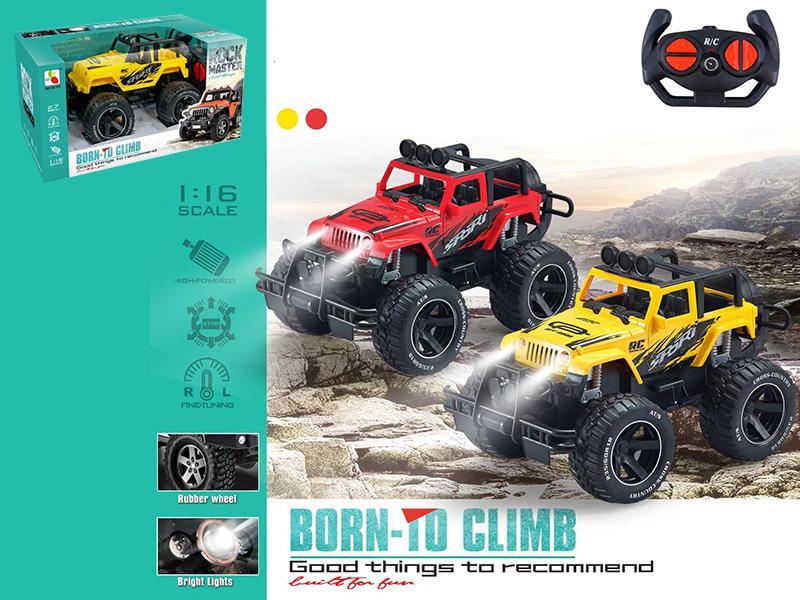 1:18 4CH Remote Control Wrangler Off-Road Vehicle With Light