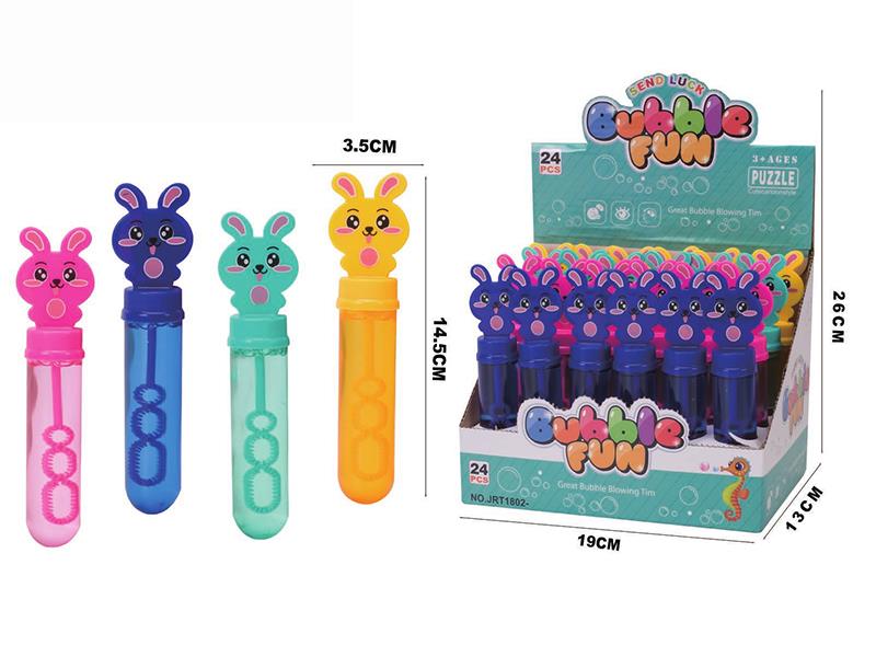 Cartoon Rabbit Bubble Sticks 24pcs