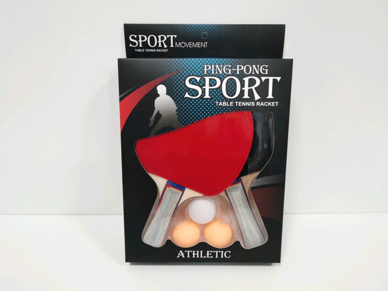 Double-Laminated Rubber Table Tennis Racket