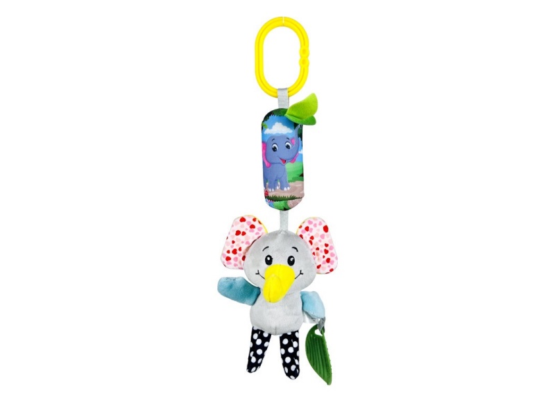 Voice Elephant Baby Soothing Plush Teething Pendant