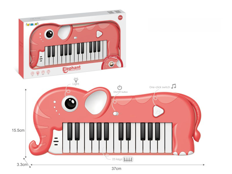 25-Key Electronic Organ (Pink Elephant)