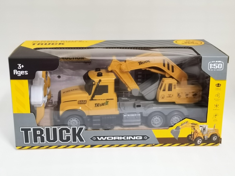 Four-Way Remote-Controlled Excavator, Earth-Digging Hook, Engineering Vehicle