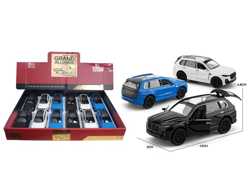1:36 Rebound Alloy Car Model - Dodge Hellcat (12 Pieces/Display Box) Three-Color Mixed Set