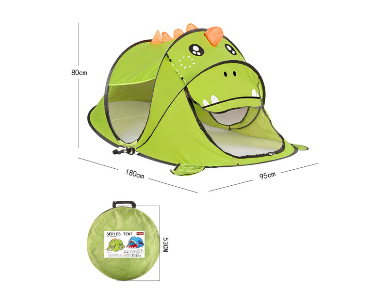 Green Dinosaur Tent - Children's Tent Tunnel Ocean Ball Pool