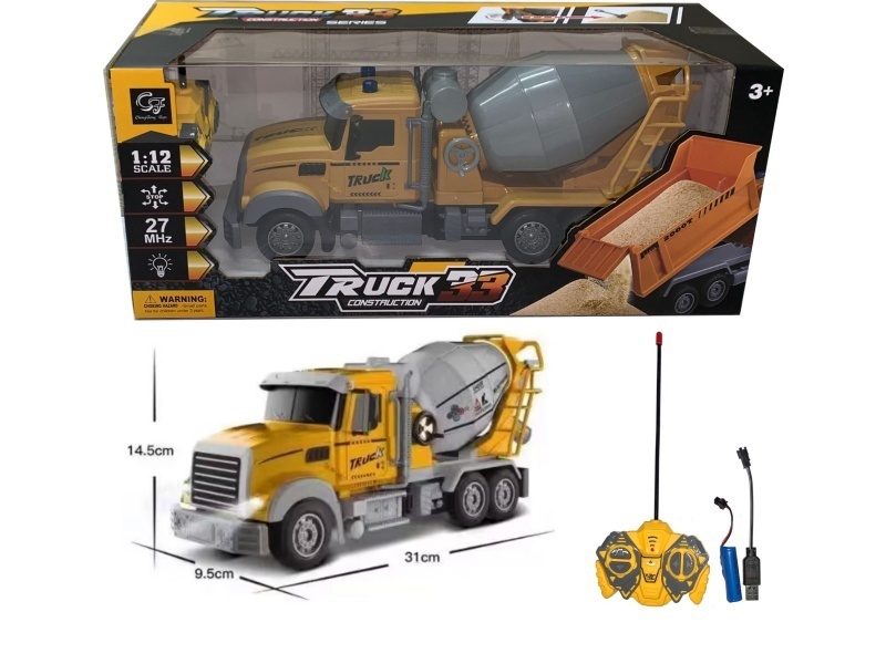 Four-Way Remote-Controlled Mixer Truck With Lights