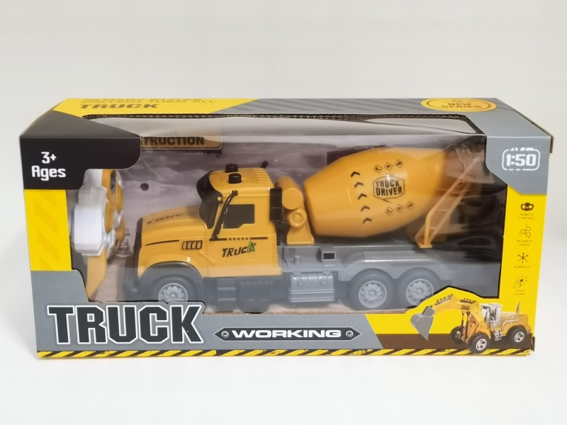Four-Way Remote-Controlled Concrete Mixer Engineering Vehicle