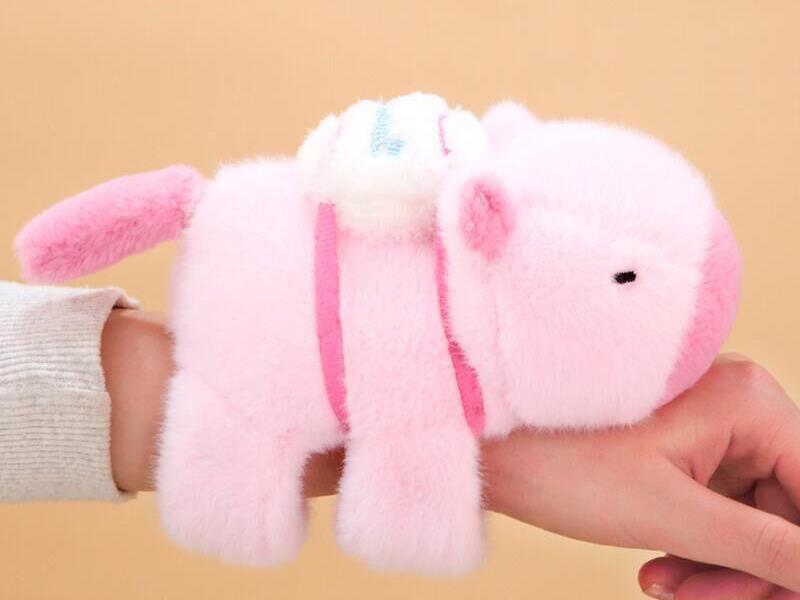 Pull Ring Plush Rabbit Wristband