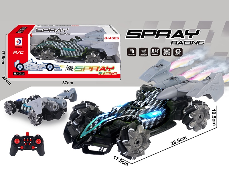 2.4G Remote Control Drift Spray F1 Racing Car With Lights