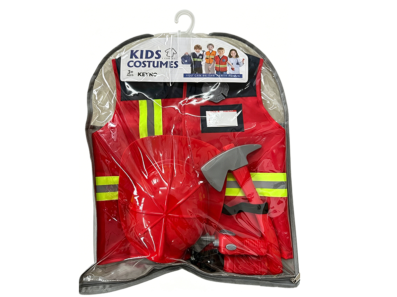 Kids Costumes Fire Vest Set 8pcs