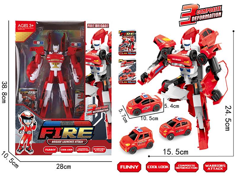 Transformation Fire Fighting Robot 3 In 1