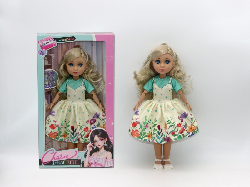 12-Inch 15-Joint Brown Doll