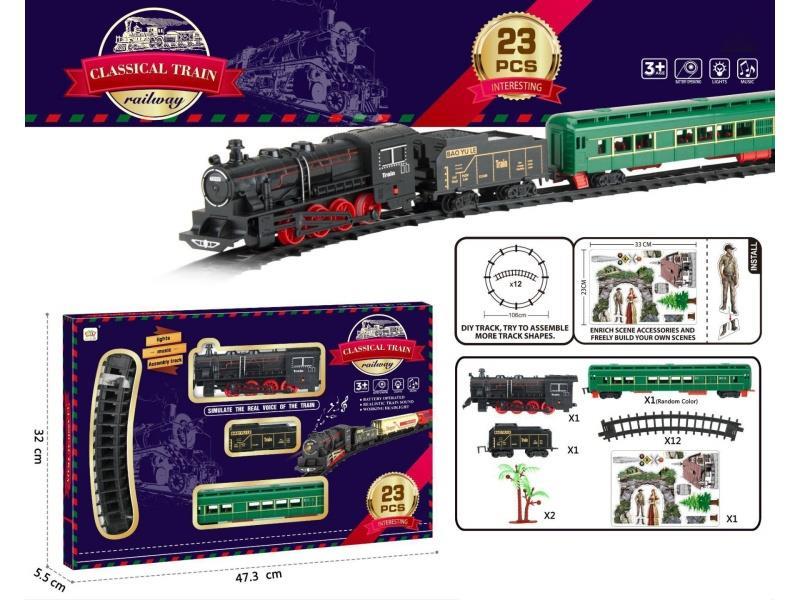Electric Light And Music Track Train (Electricity Not Included)