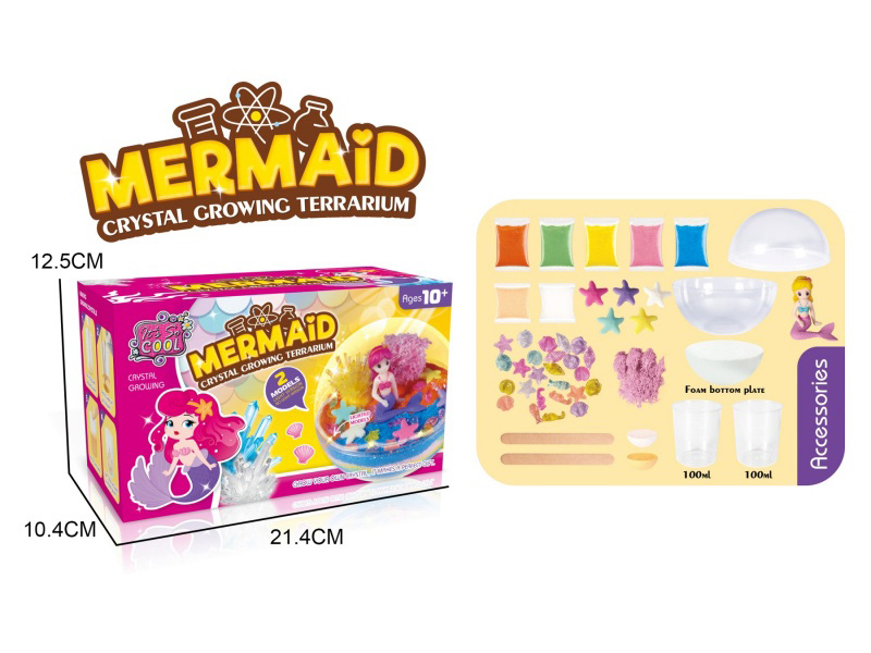 Diy Growth Crystal Ornaments - Mermaid
