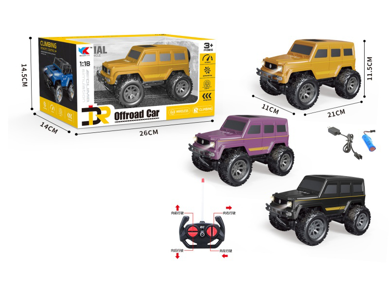1:18 4CH Mercedes-Benz G-Class Simulation Car + Headlights
