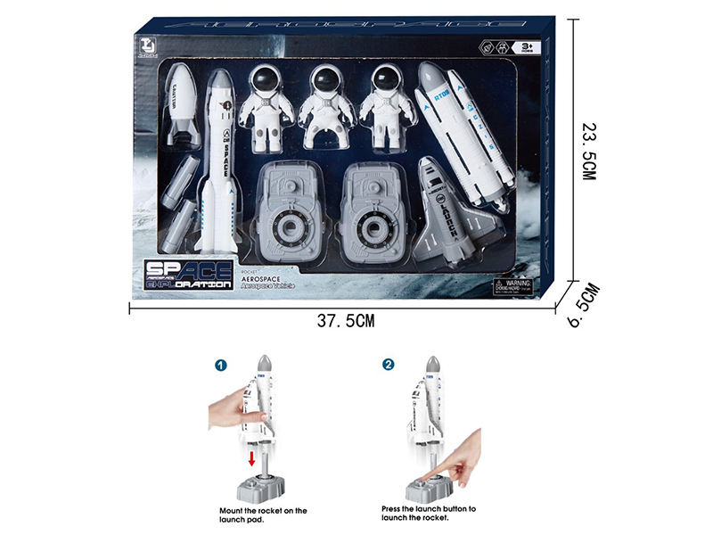 Ejection Rocket Spacecraft Aircraft Astronaut Set