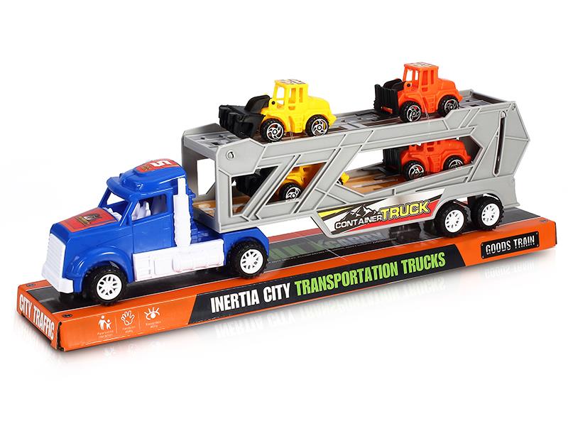 Friction Transport Truck With 4 Engineering Trucks