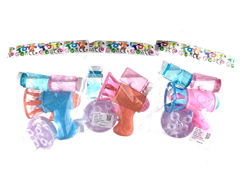 Fan Bubble Gun (With Lights And Music) In 3 Colors Mixed