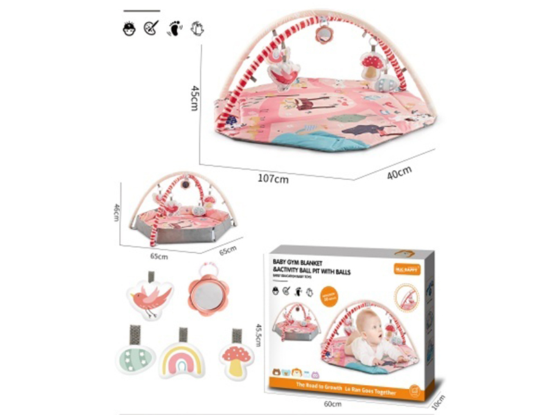 4 In 1 Baby Game Crawling Pad With 20 Balls
