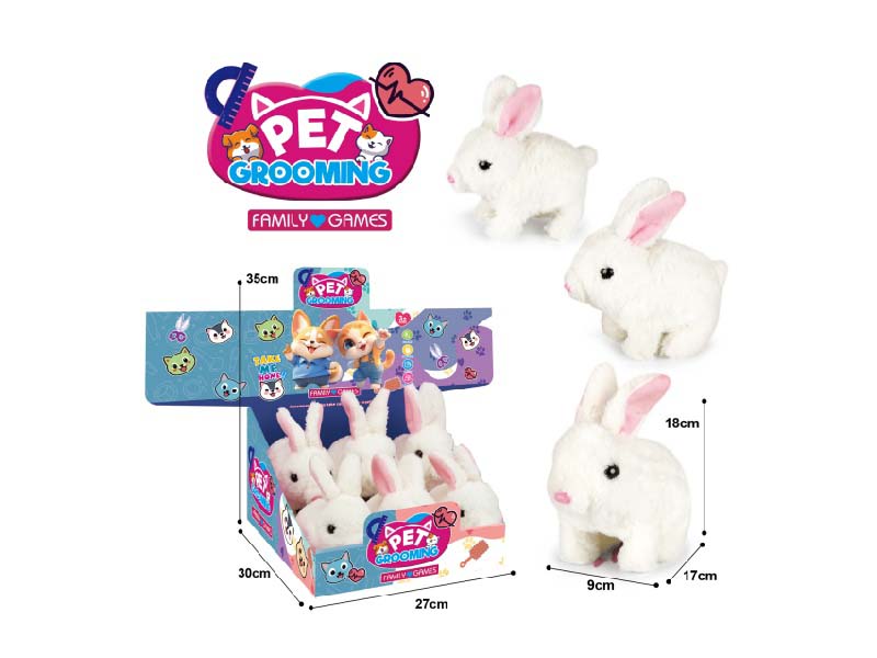B/O Plush Rabbits (6 Each)