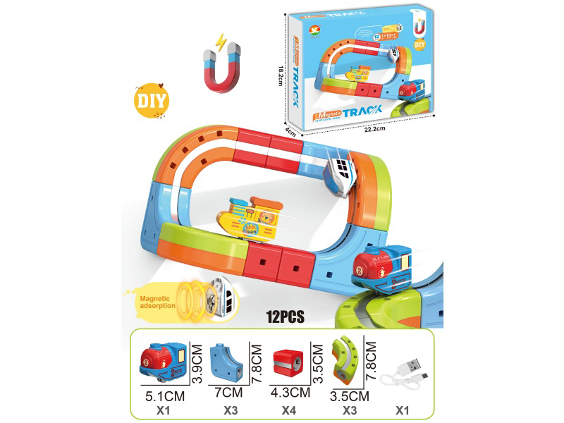 DIY Magnetic Levitation Track Toys 12pcs