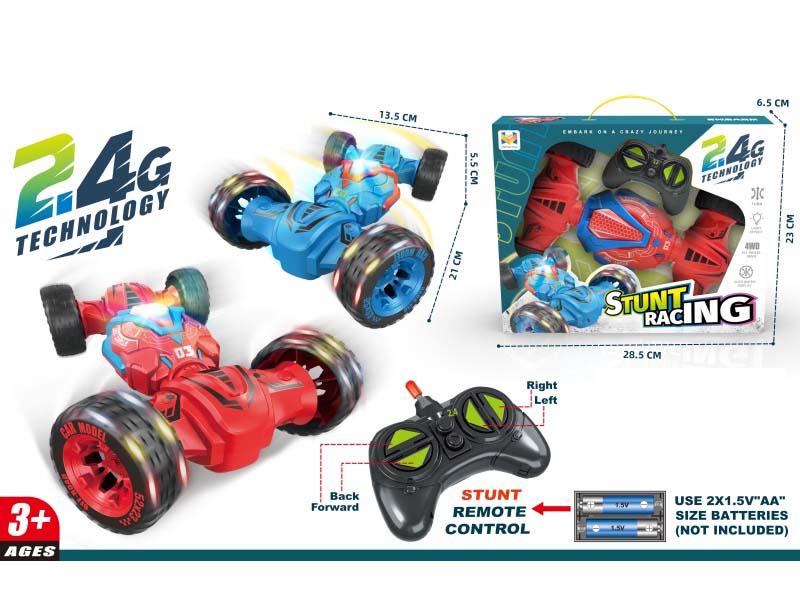 Lightweight Double-Sided Stunt Remote Control Car
