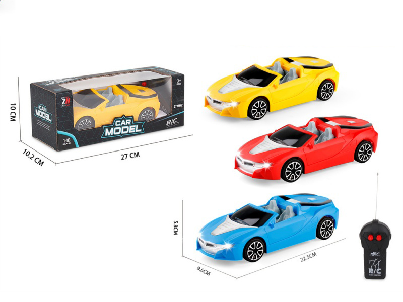 1:18 2CH Convertible Bmw Simulation: Remote Control Car With Headlights
