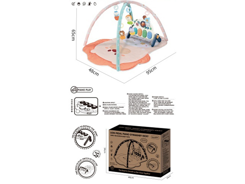 Multi-Functional Baby Fitness Rack (For Boys) (Requires 3*1.5V