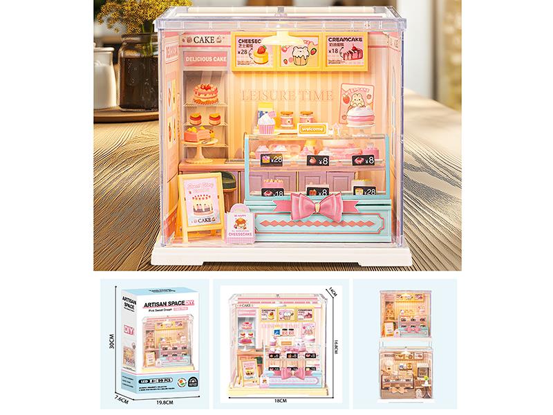 Artisan Space DIY Toy - Pink Sweet Dream Cake Shop