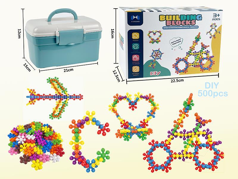500Pcs Plum Blossom Building Blocks