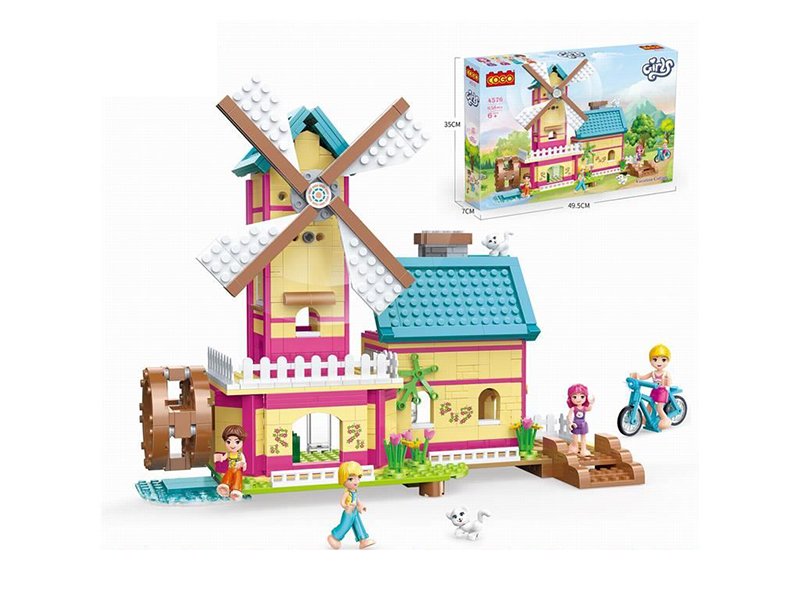 Girl Series Building Blocks - Windmill Holiday Home 658pcs