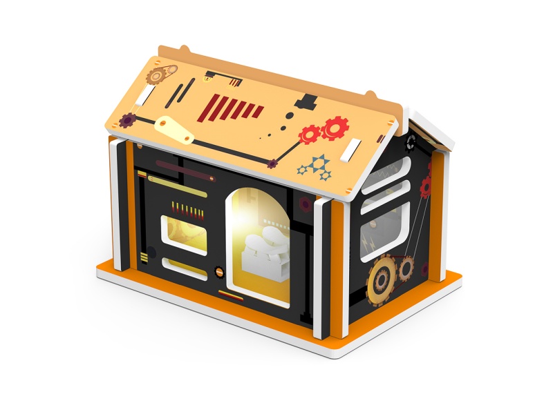 Little House With Colored Lights - Physics Experiment Toys