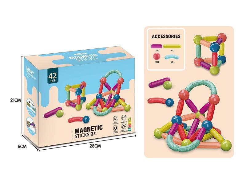 42Pcs Puzzle Magnet Block