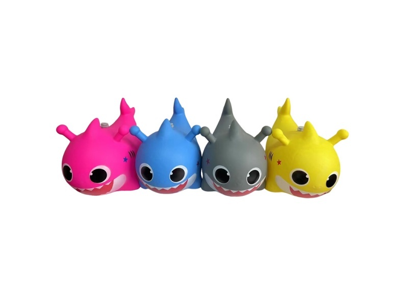 Inflatable Painted Baby Shark With Flash Music