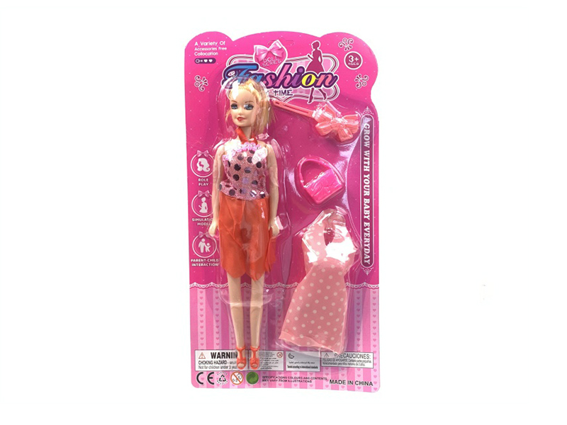 11-Inch Empty Doll With Hairpin Buckle Bag