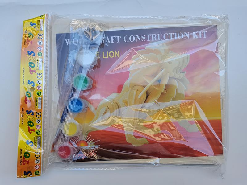 3D Wooden Puzzle DIY Color Drawing Toy