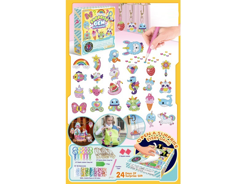 Ocean Life Theme Surprise Box Keychain Uk Series 24 Pcs