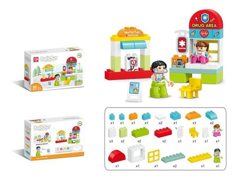 First-Aid Station Building Blocks 30pcs