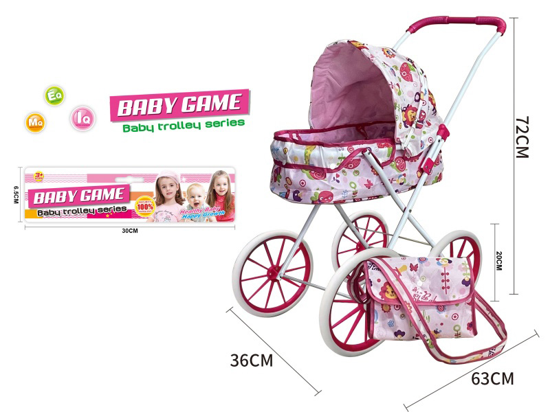 Double Layer Cloth Stroller Toy(Large Wheel)